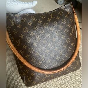 Authentic LOUIS VUITTON Looping GM Monogram M51145 Shoulder Bag - (DU0094)